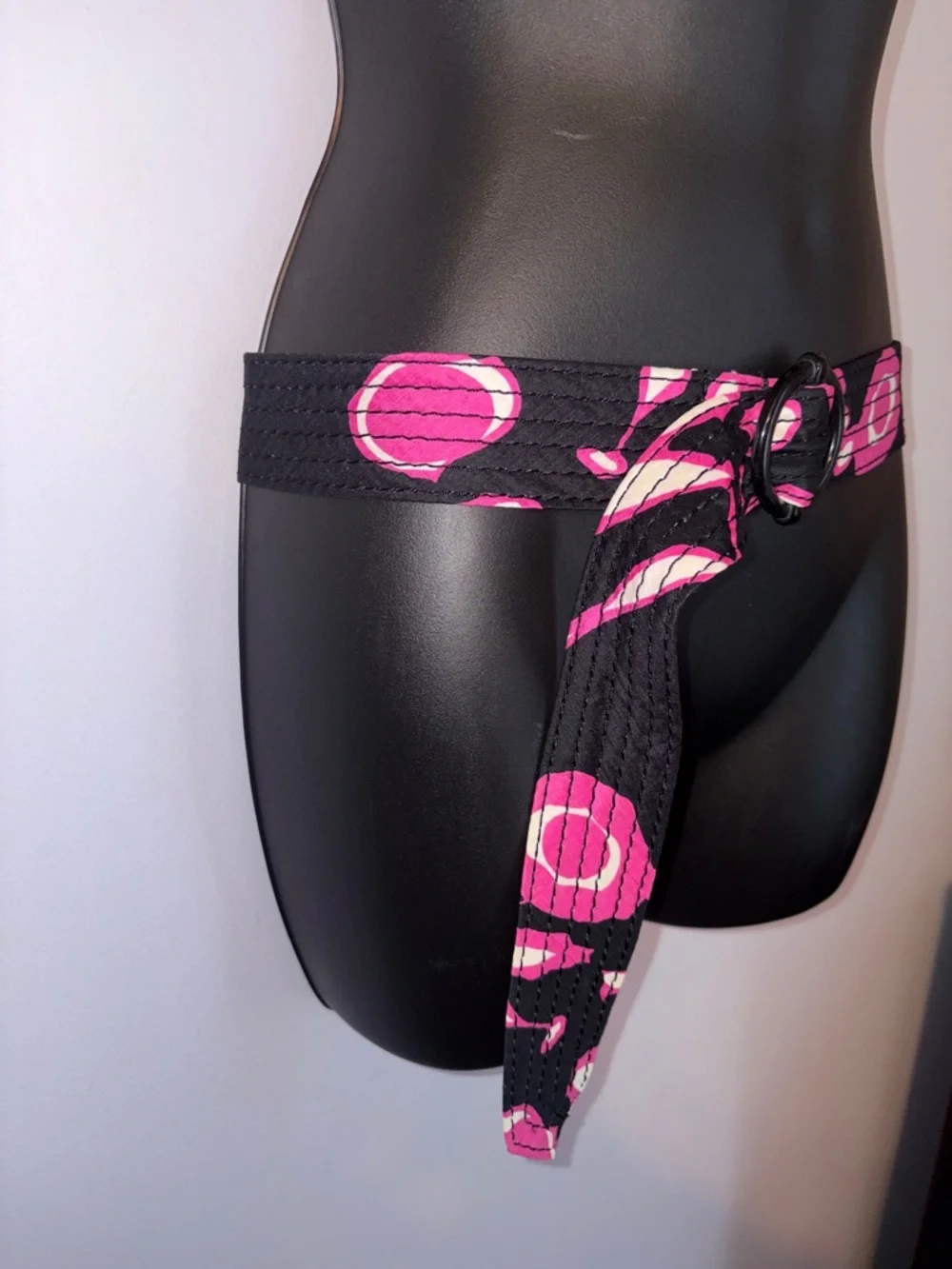 J. Crew Silk Abstract Floral Y2K Belt size S/M - Picture 2 of 13